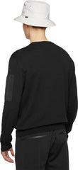 Cotton Pocket Crew Neck Sweater - Men's