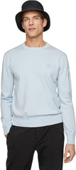 Cotton Pocket Crew Neck Sweater - Men's