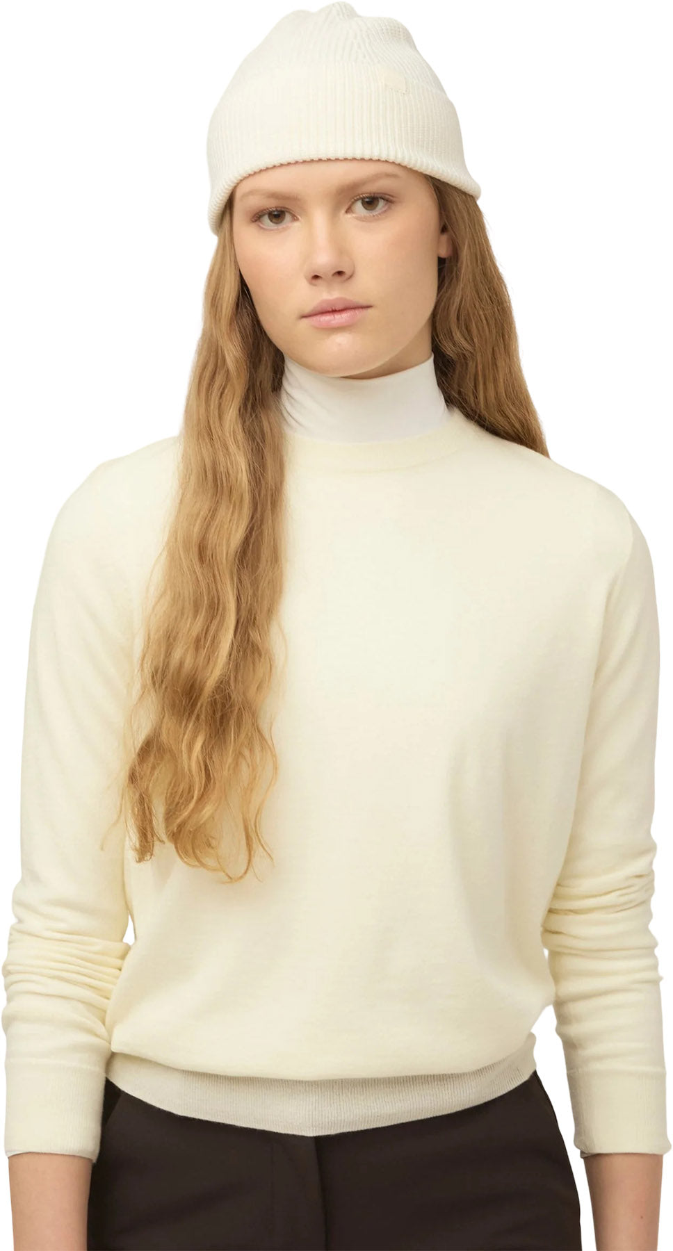 Stretch Merino Crewneck Sweater - Women's