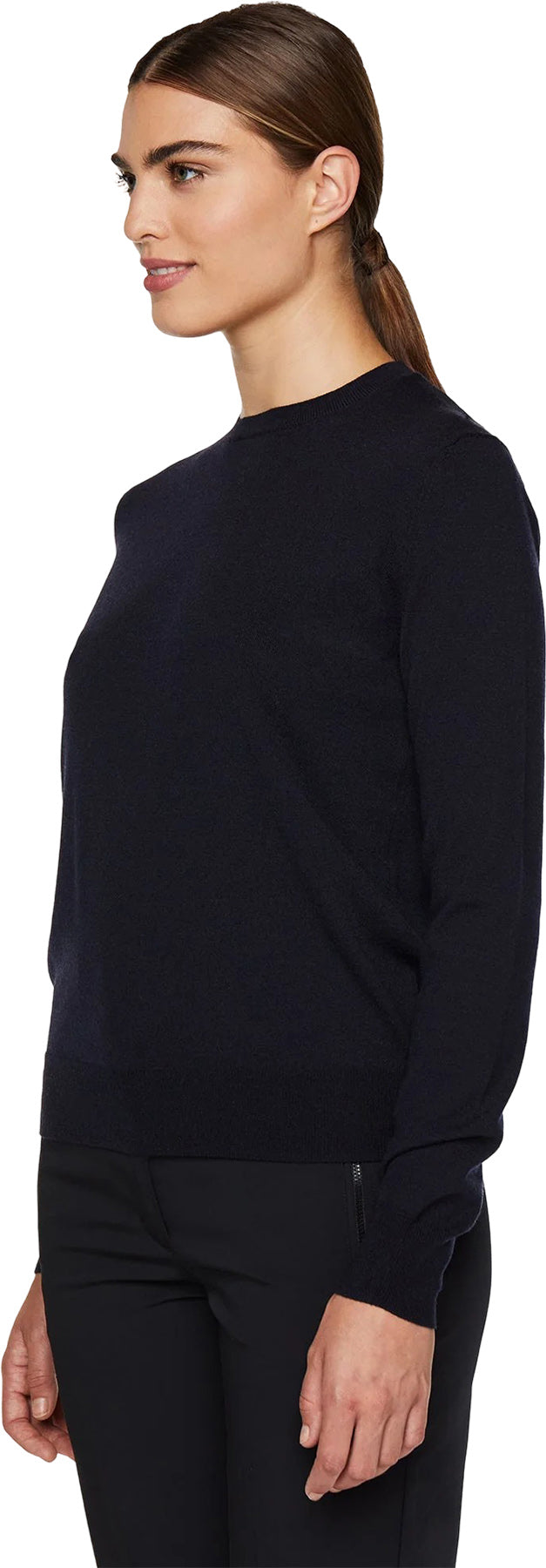 Stretch Merino Crewneck Sweater - Women's