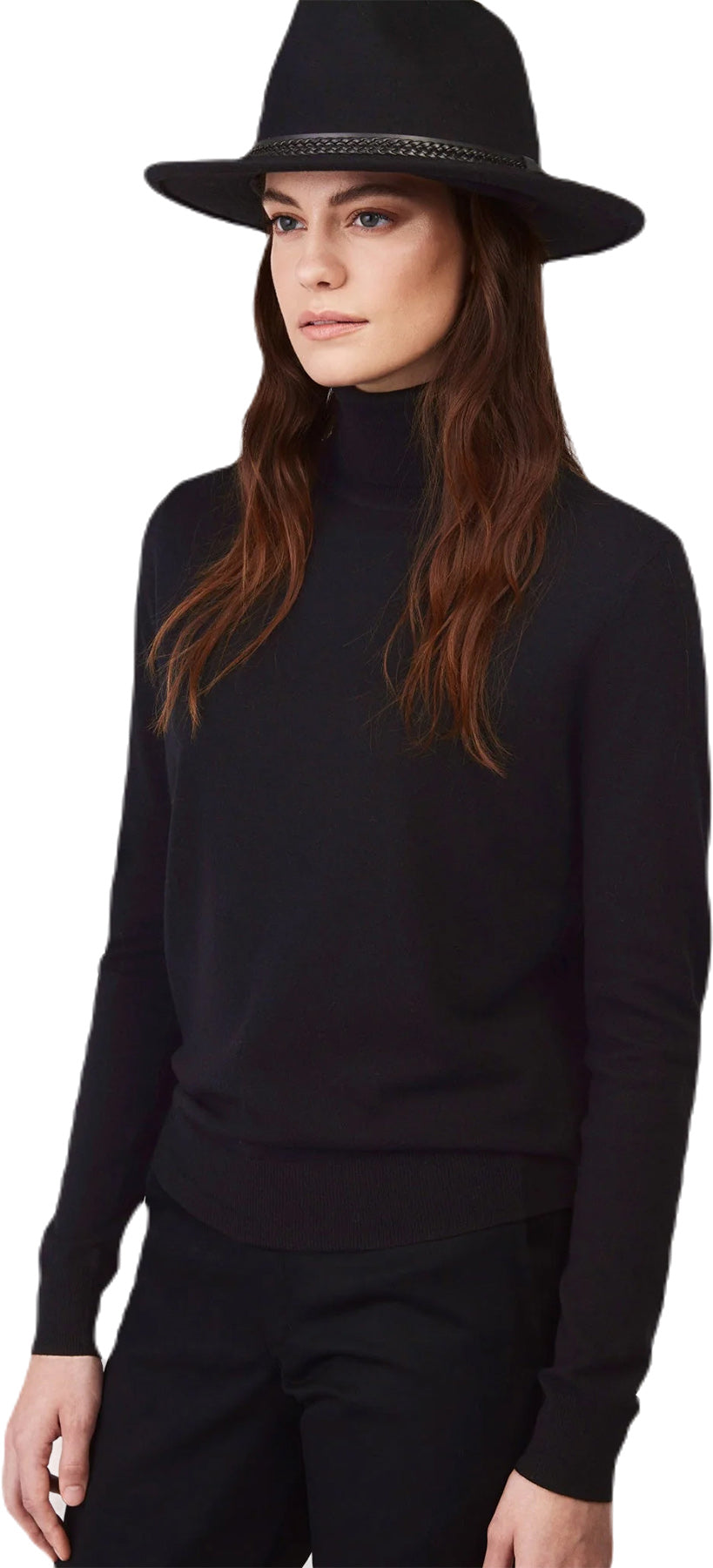 Stretch Merino Turtleneck Top - Women's 