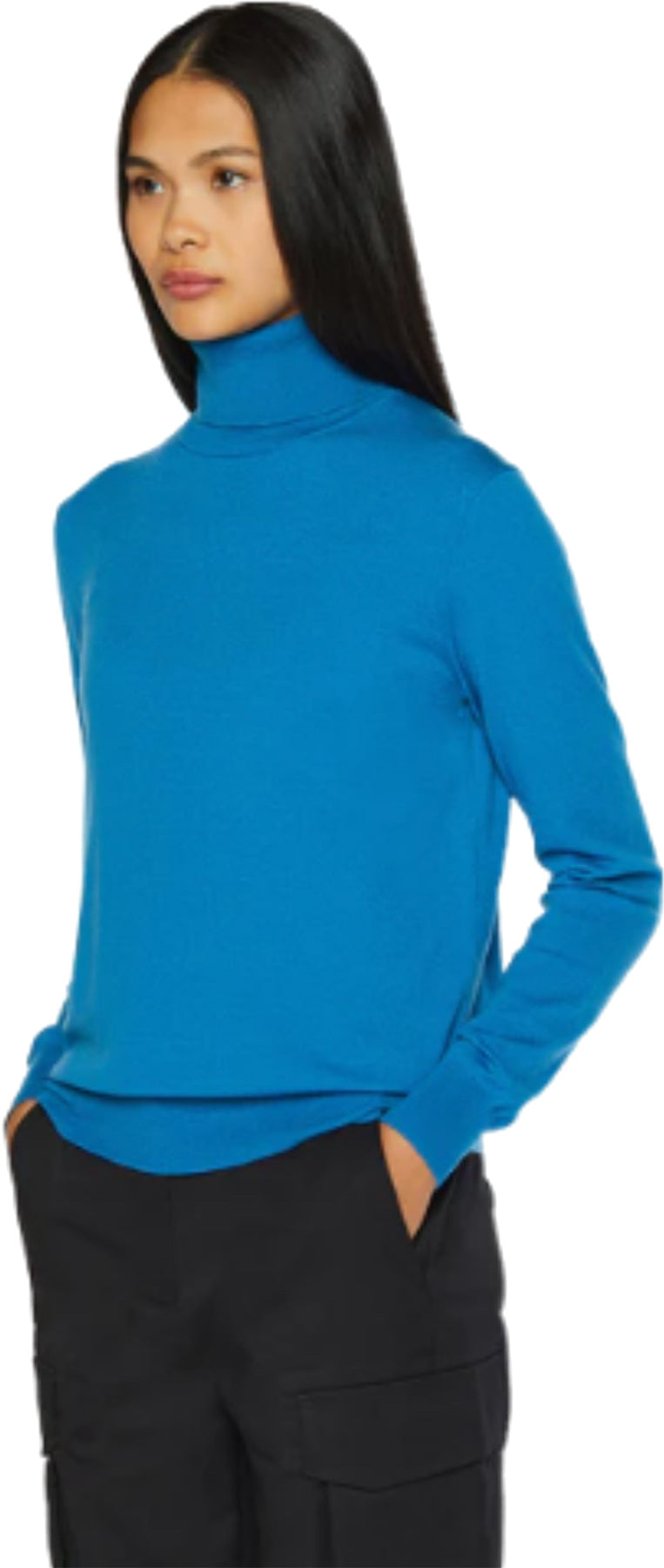 Stretch Merino Turtleneck Top - Women's 
