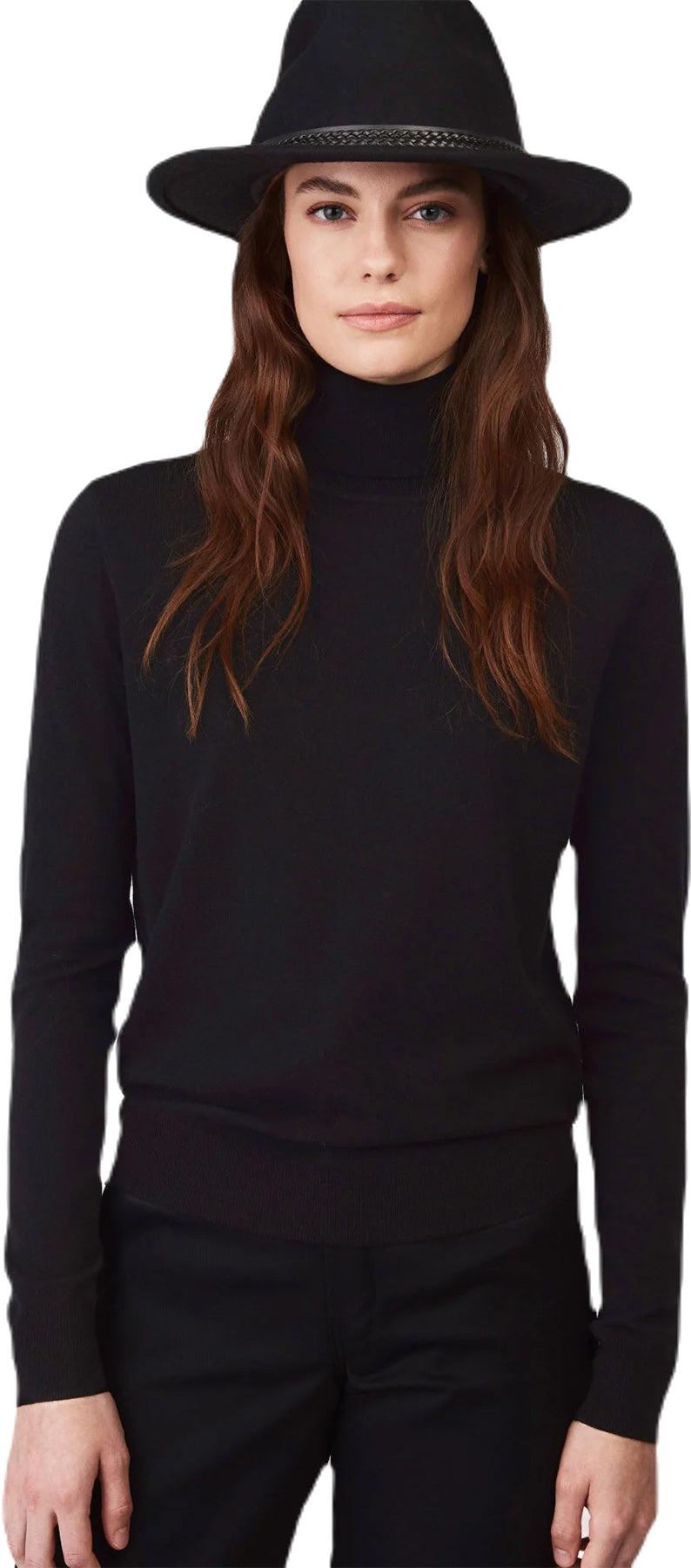 Stretch Merino Turtleneck Top - Women's 