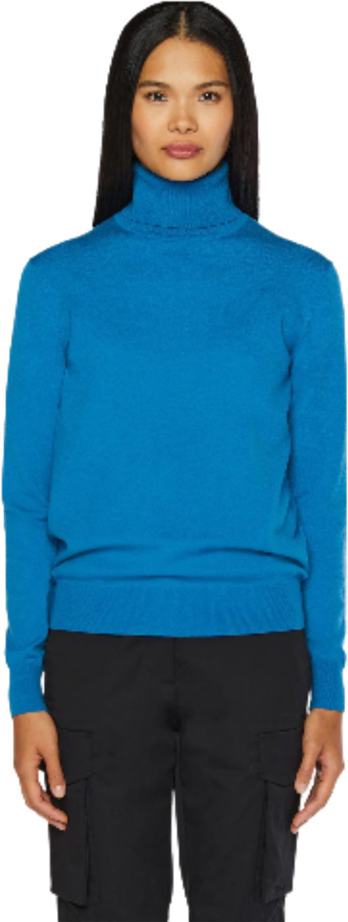 Stretch Merino Turtleneck Top - Women's 
