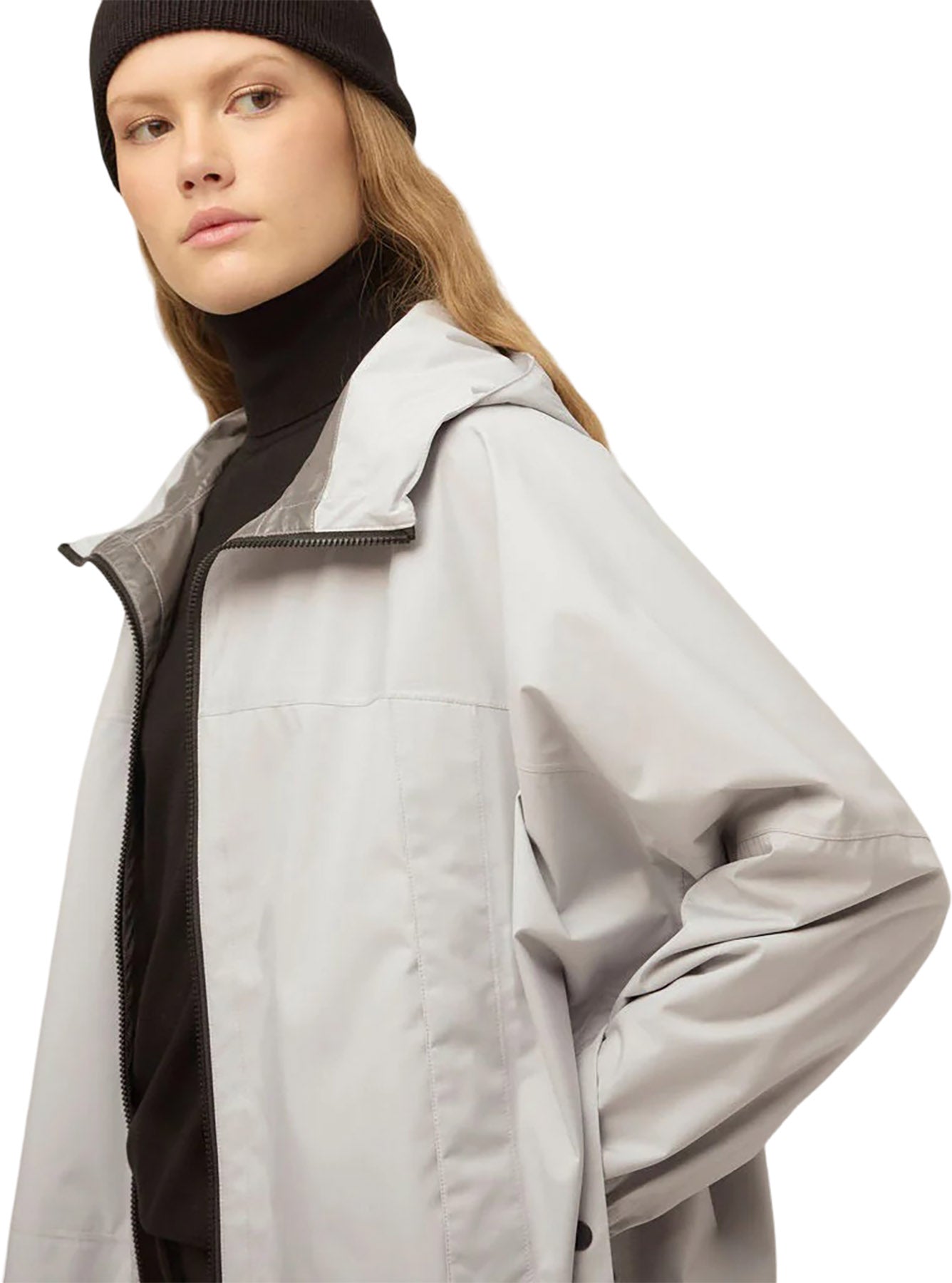Packable Hooded Poncho - Women's