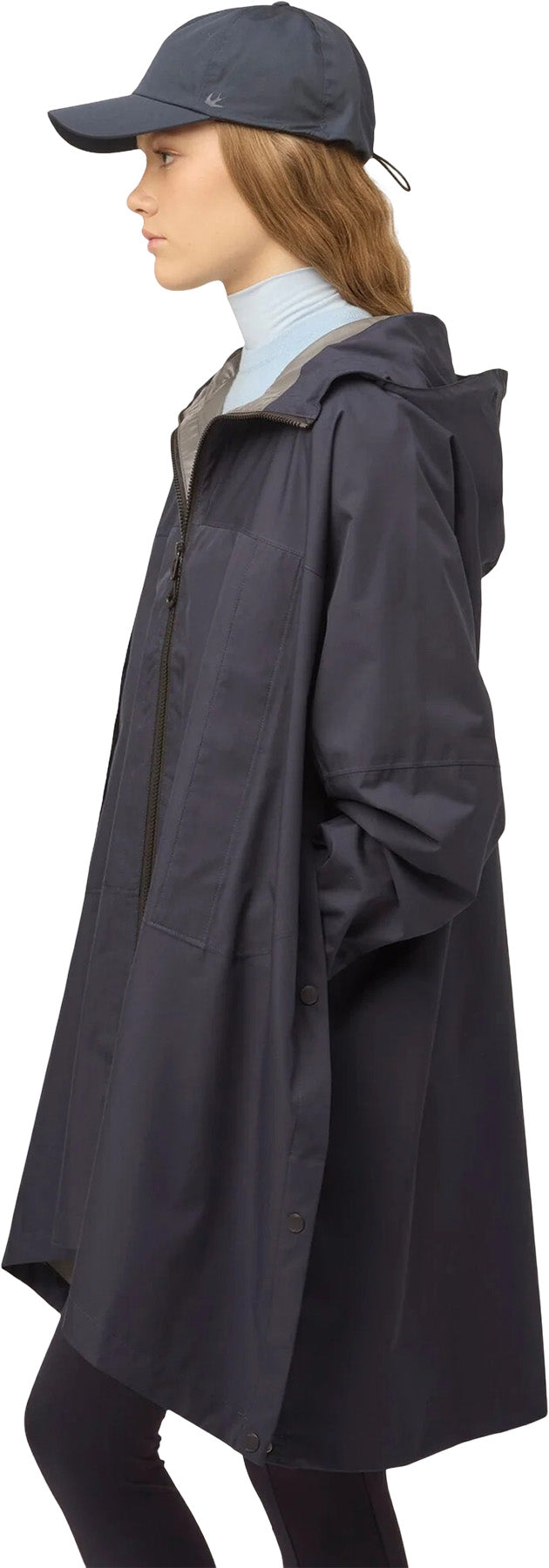 Packable Hooded Poncho - Women's