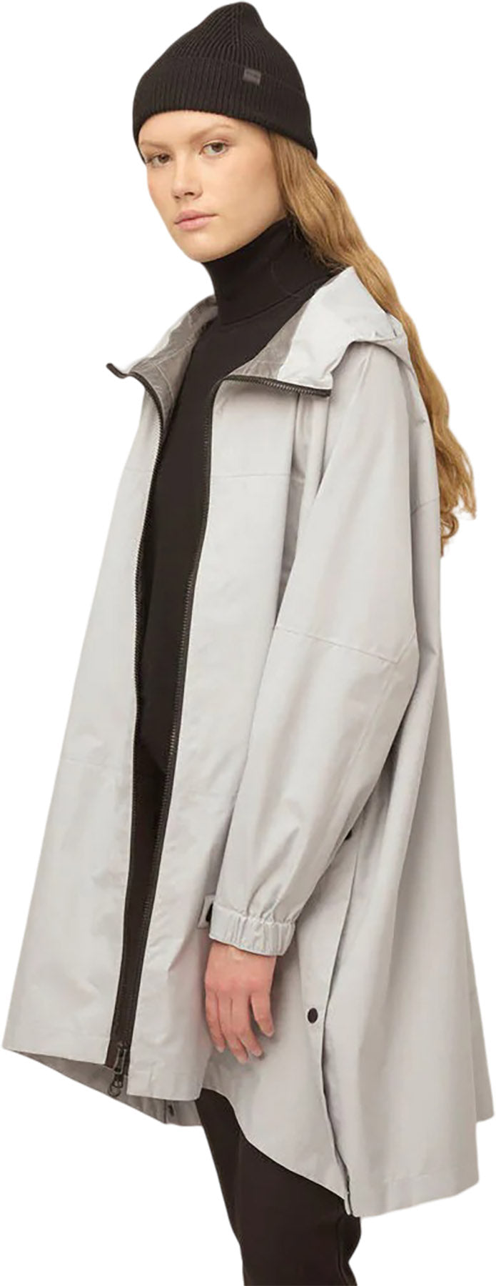 Packable Hooded Poncho - Women's