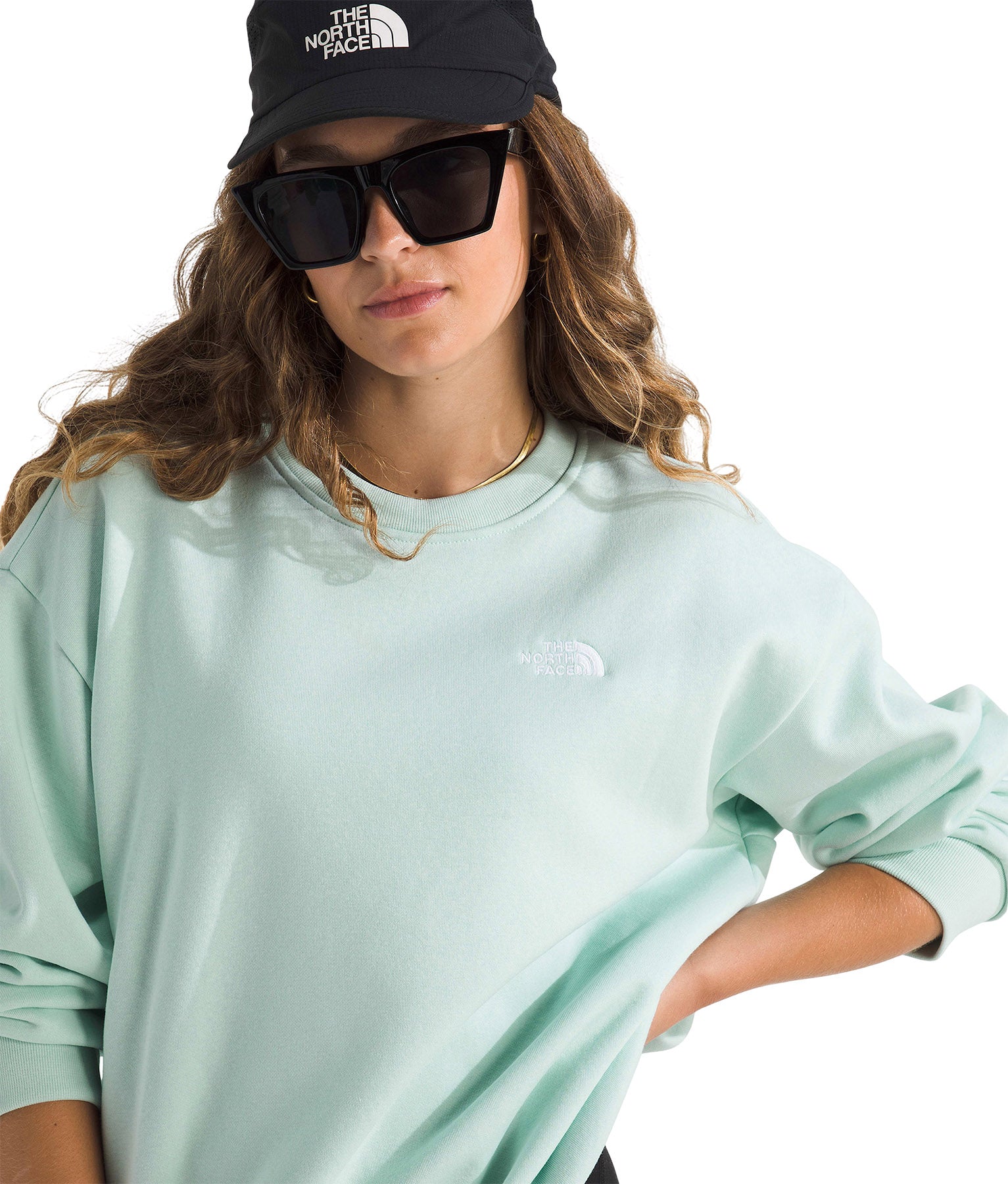 Evolution Simple Dome Oversized Crew Neck Sweatshirt - Women's