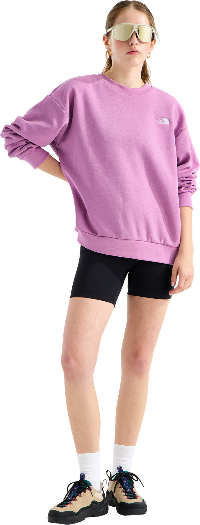 Evolution Simple Dome Oversized Crew Neck Sweatshirt - Women's