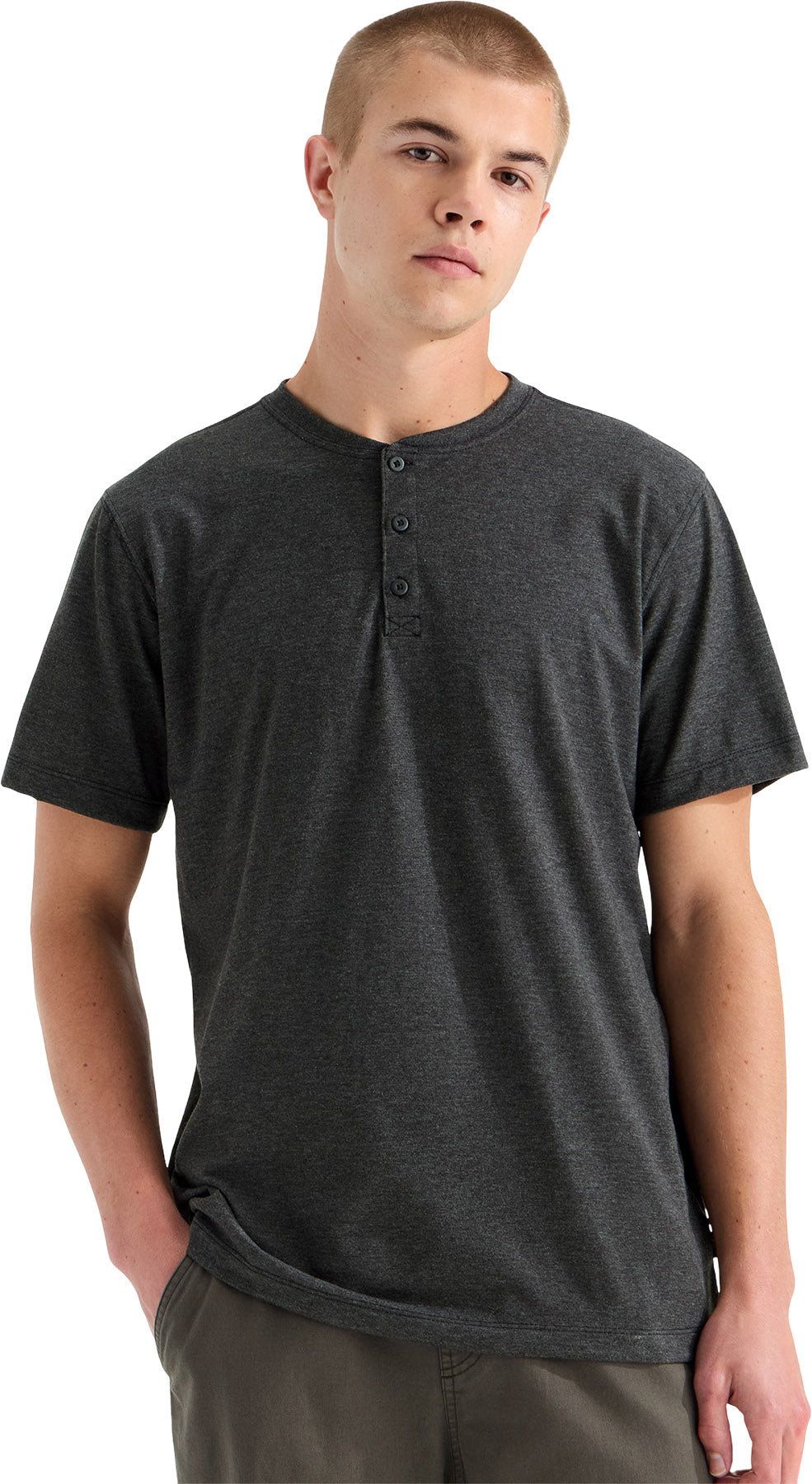 Tri-Blend Short-Sleeve Henley T-shirt - Men's