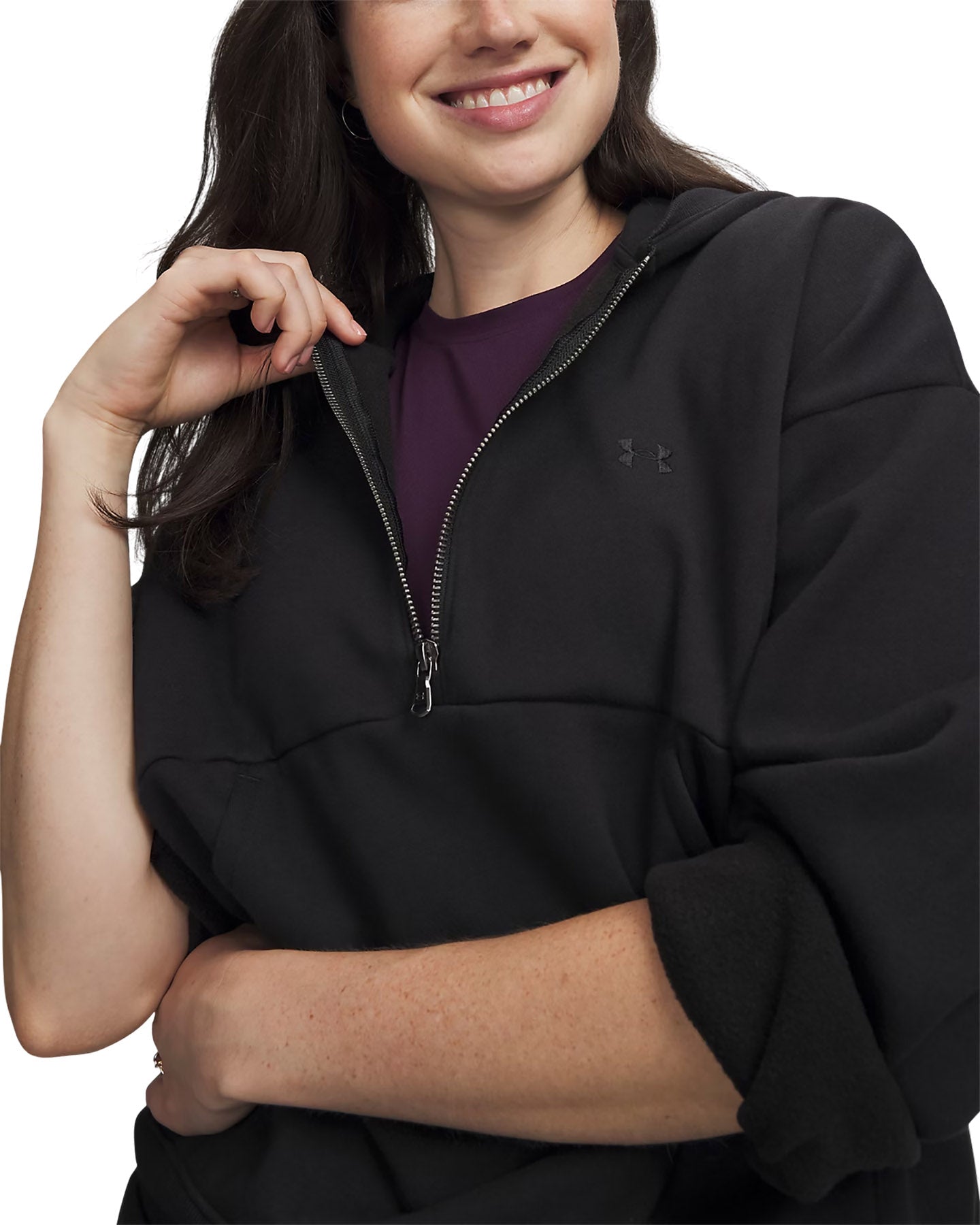 UA Icon Fleece ½ Zip Hoodie - Women's