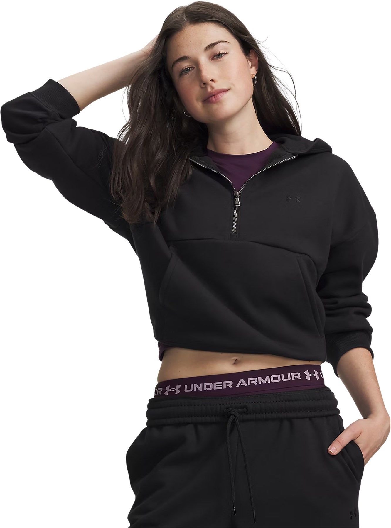 UA Icon Fleece ½ Zip Hoodie - Women's