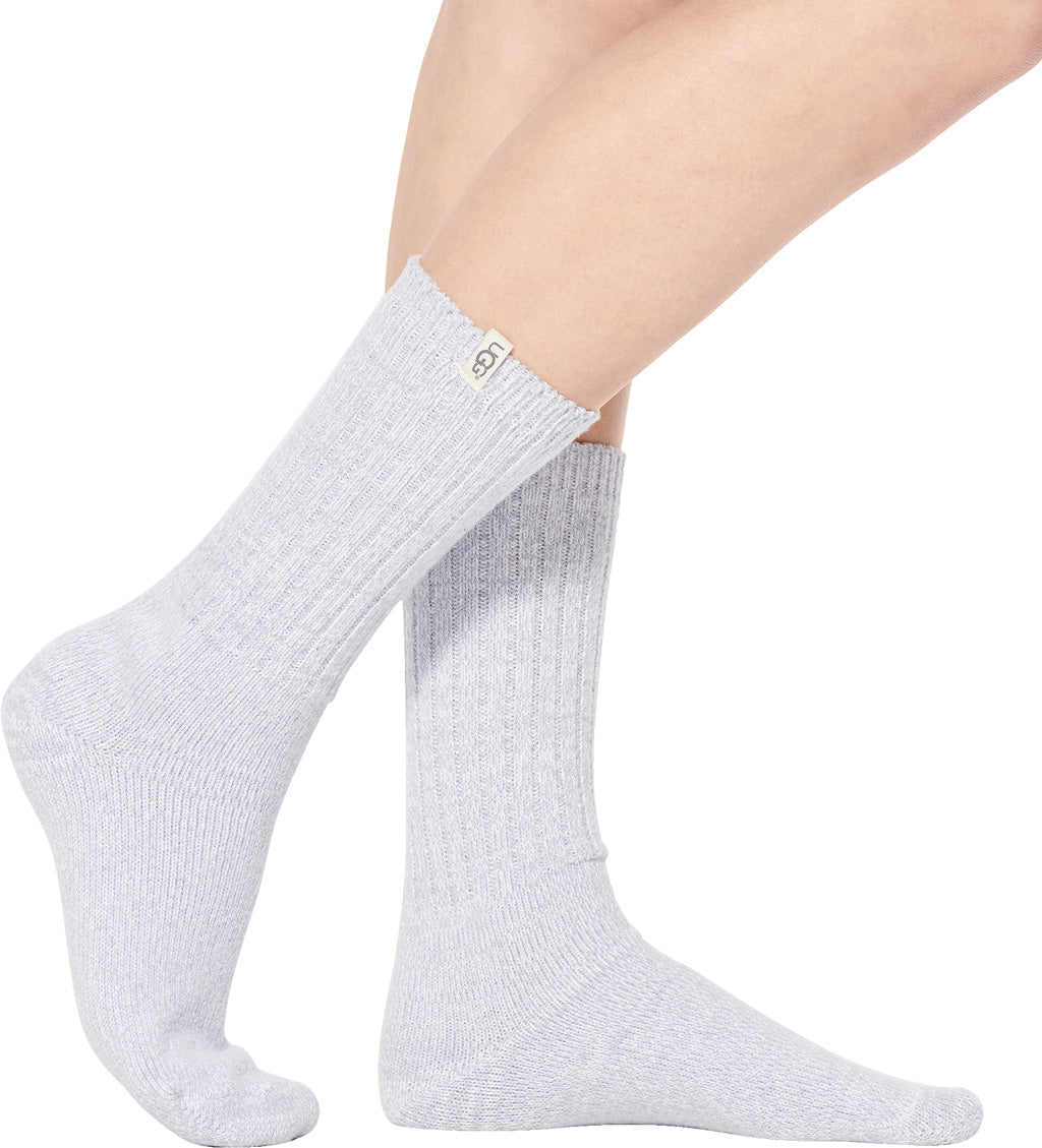 Rib Knit Slouchy Crew Sock - Women's
