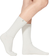 Rib Knit Slouchy Crew Sock - Women's
