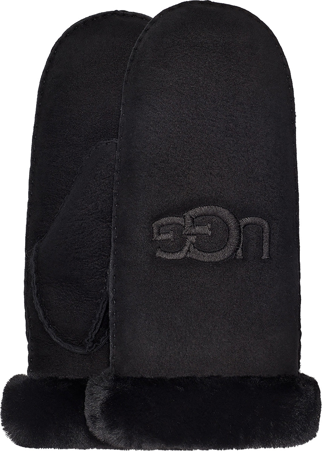 Sheepskin Emroidered Logo Mitten - Women's