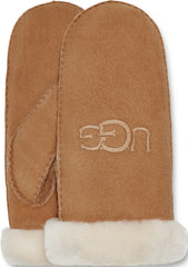 Sheepskin Emroidered Logo Mitten - Women's