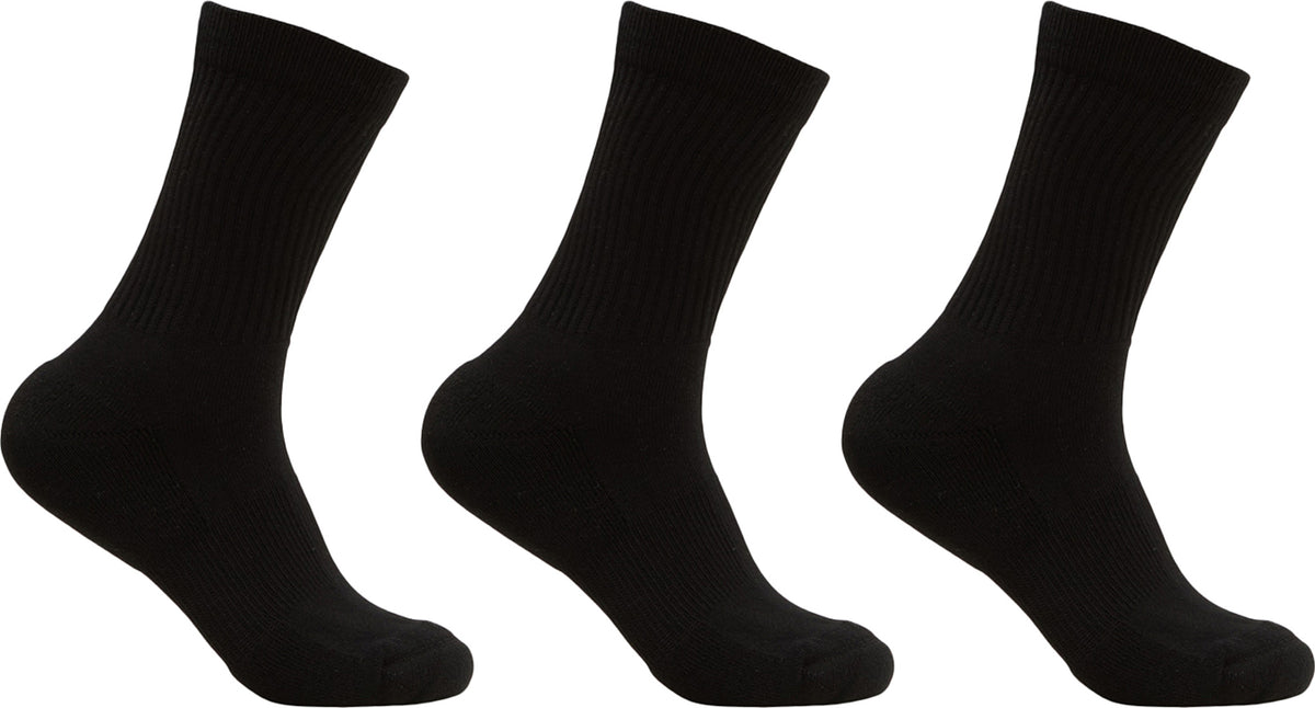 Marollen Everyday Cotton Rib Crew Socks 3-Pack - Unisex