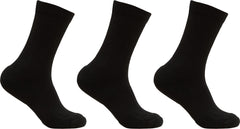 Marollen Everyday Cotton Rib Crew Socks 3-Pack - Unisex