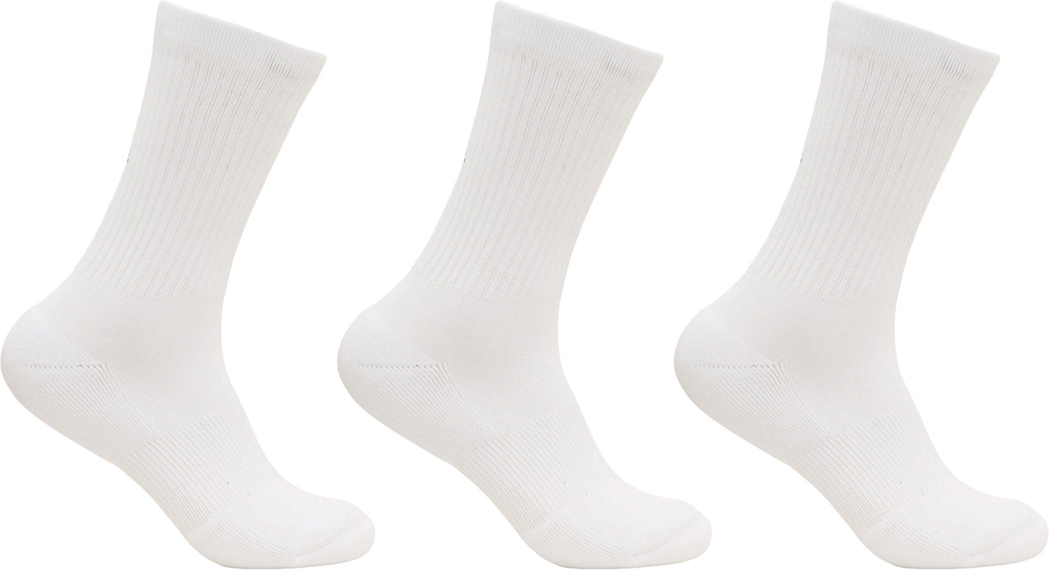 Marollen Everyday Cotton Rib Crew Socks 3-Pack - Unisex