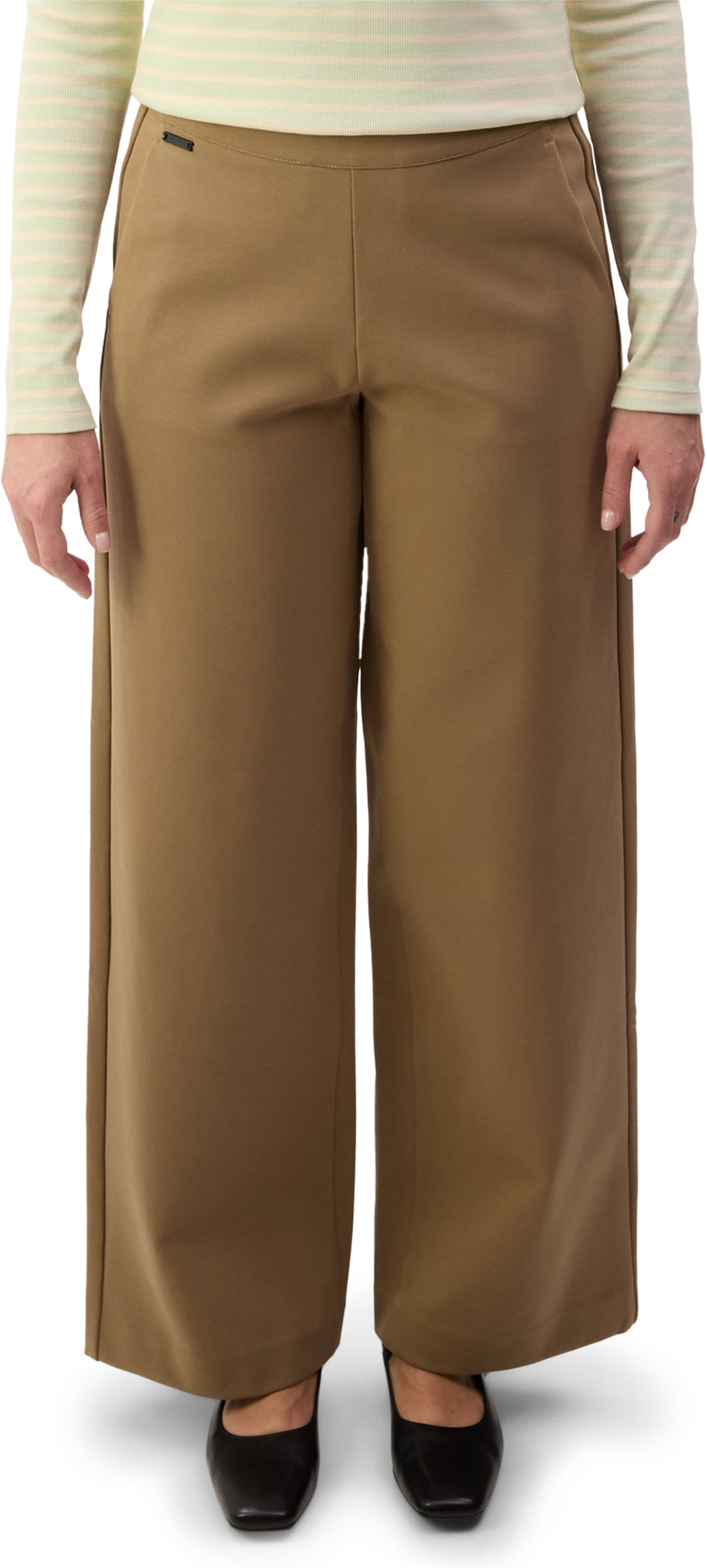 Neubau Pull-On Double Knit Wide Leg Pants - Women's
