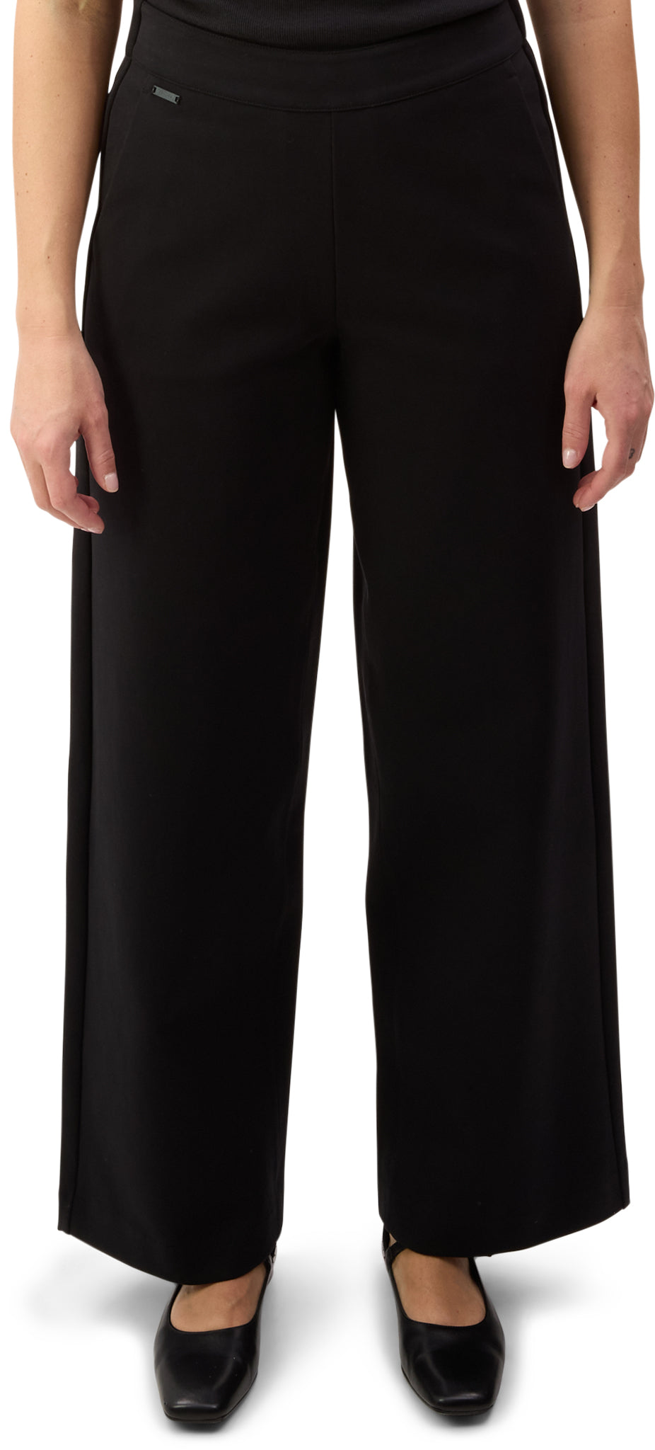Neubau Pull-On Double Knit Wide Leg Pants - Women's