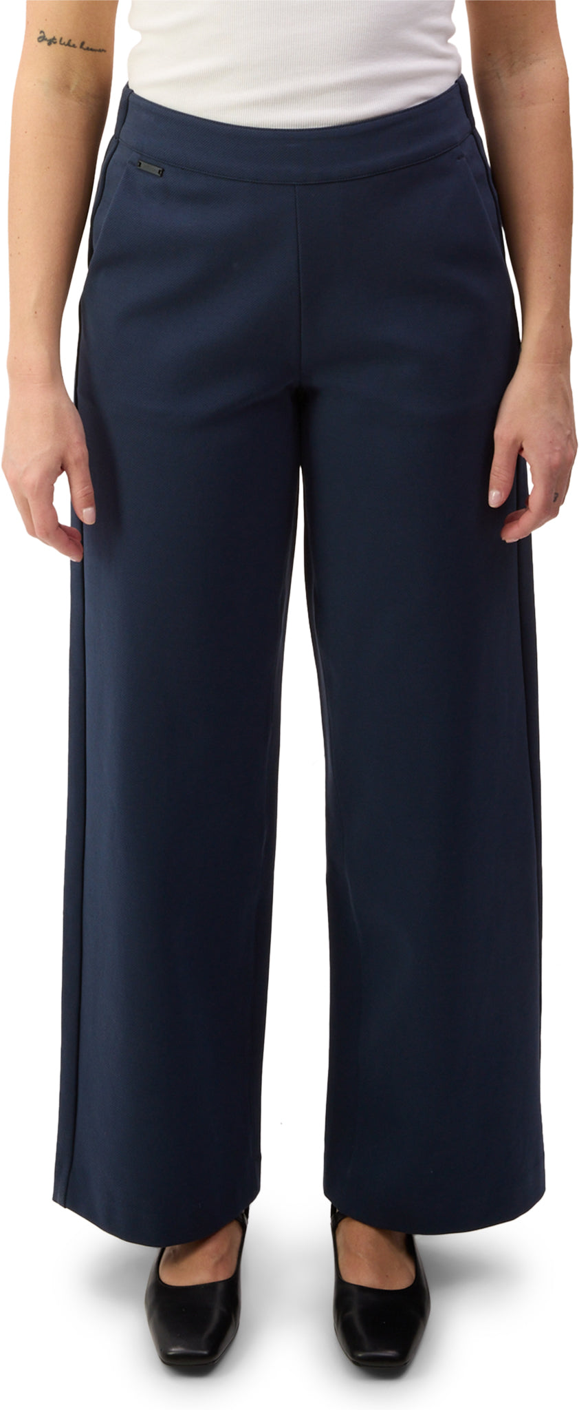 Neubau Pull-On Double Knit Wide Leg Pants - Women's