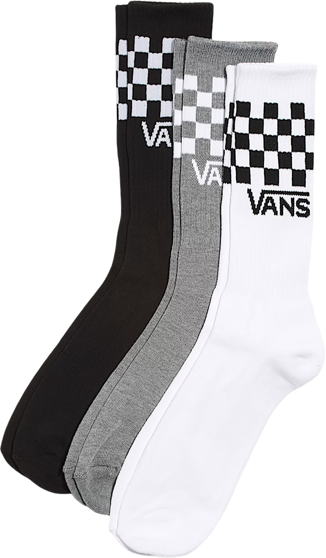 Classic Check 3 Pairs Crew Socks - Unisex