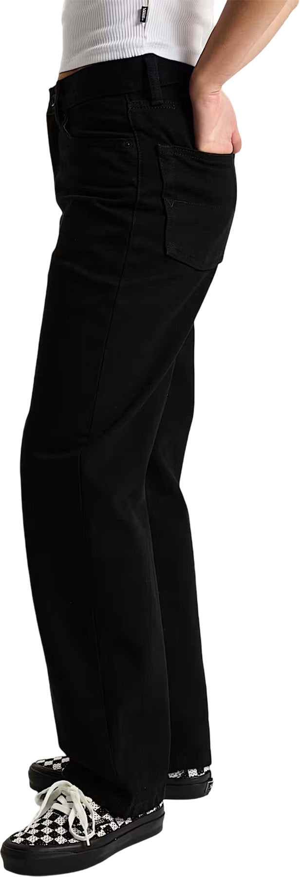 Check-5 Mid Rise Straight Trousers - Women's