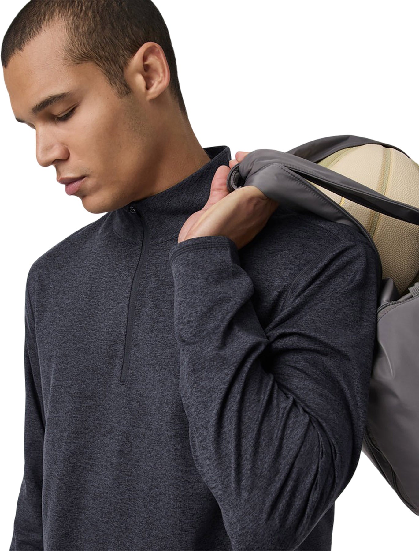 Ponto Half Zip Mock Neck Sweater - Men's
