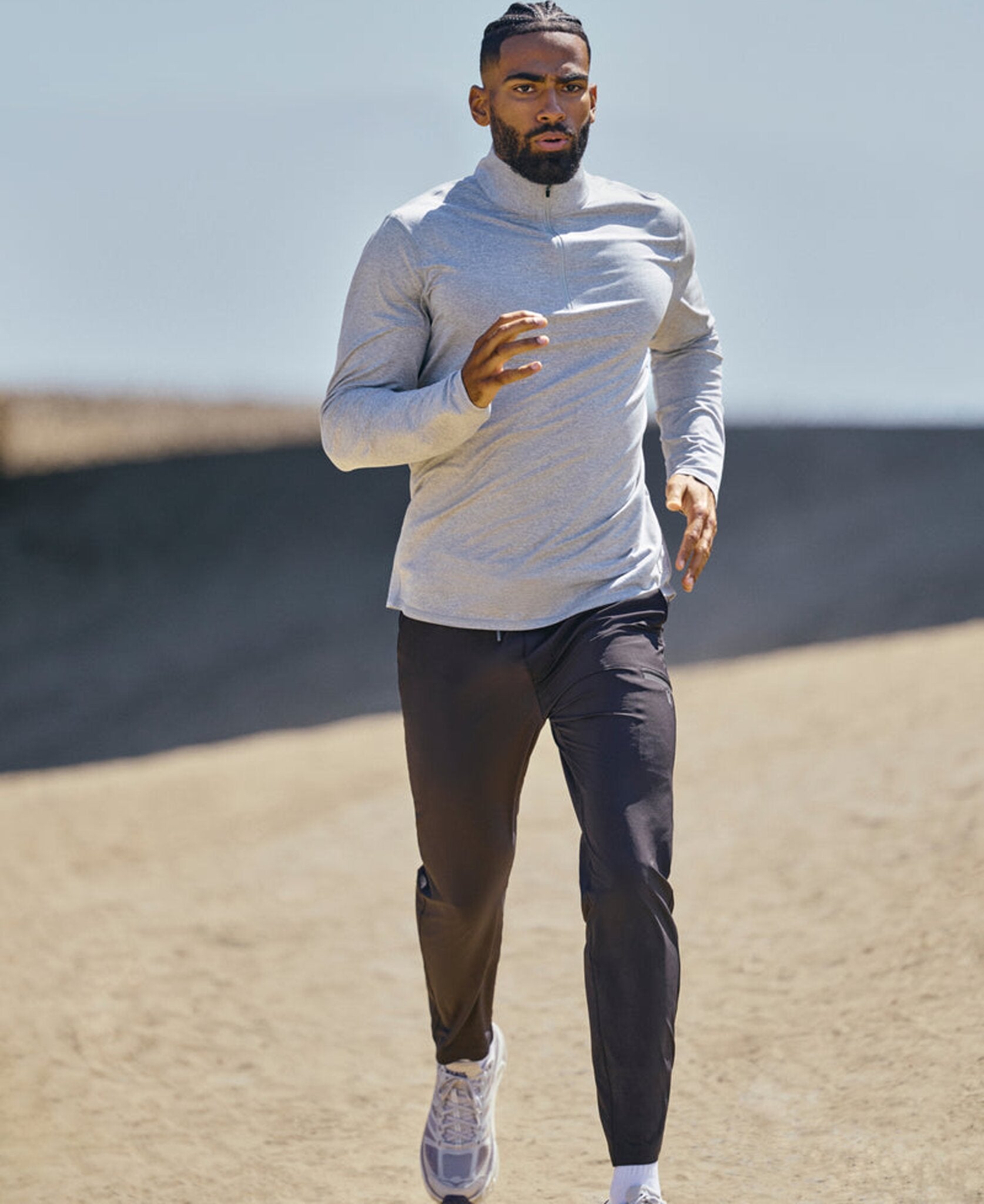 Ponto Half Zip Mock Neck Sweater - Men's
