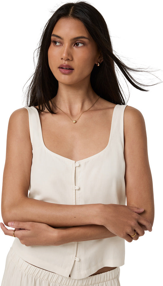 Trestles Twill Button Front Top - Women's