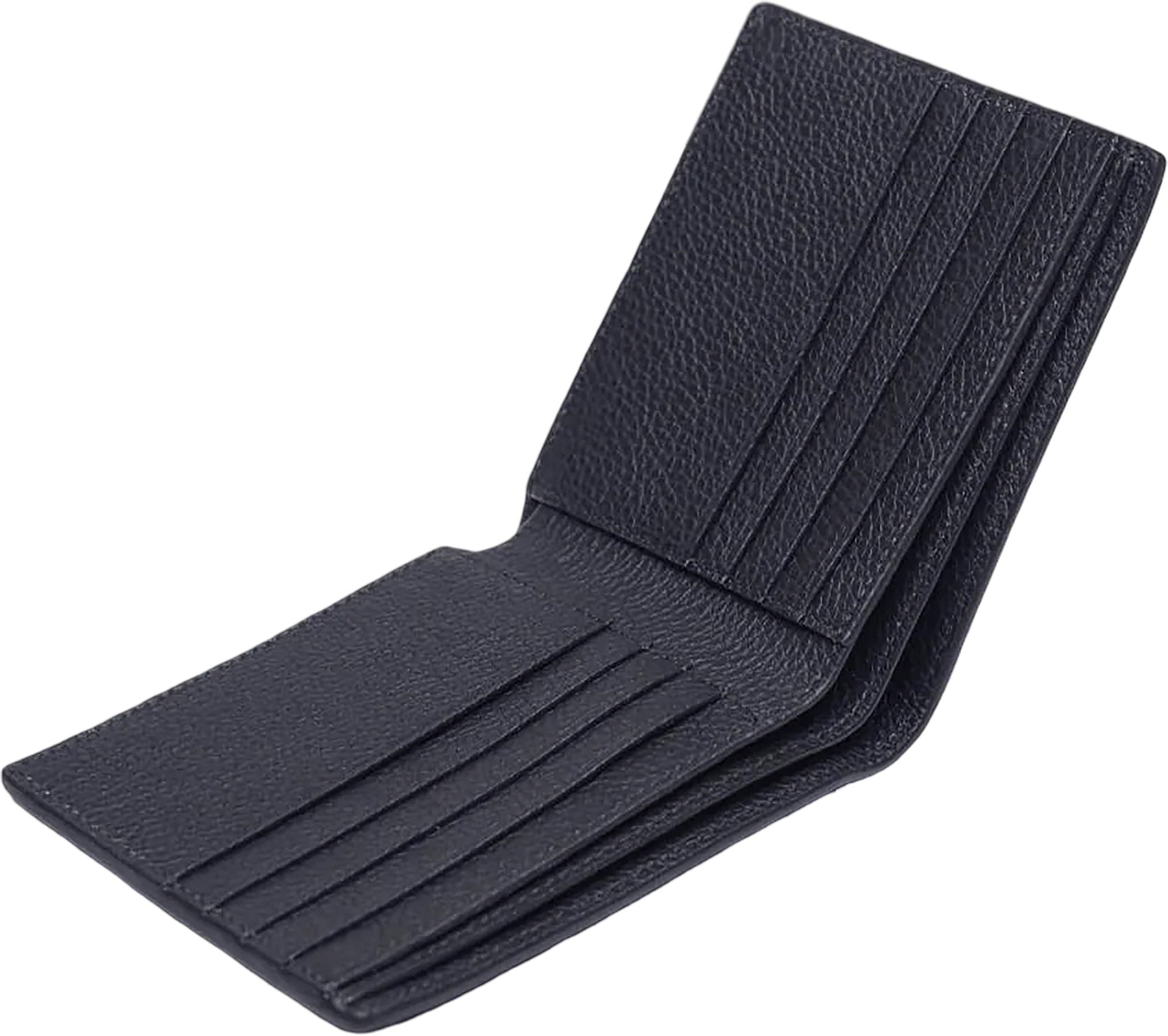 Benin Pebble-Grained Leather Bi-fold Wallet - Men's