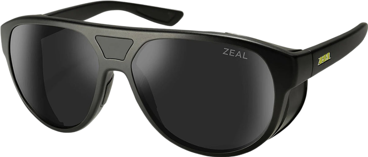 Selkirk Polarized Sunglasses - Matte Black - Dark Grey Lens